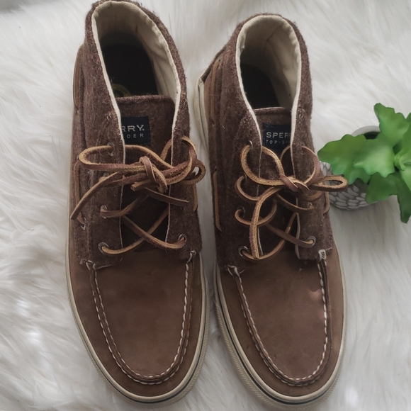 Sperry Top-Sider Brown Tan High Boat Chukka Boots main image 5